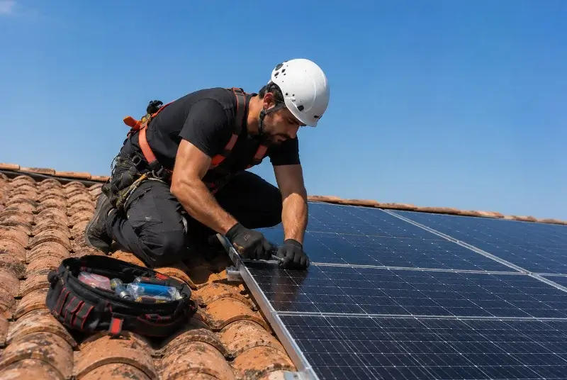 Maintenance et monitoring de panneaux solaires à Boutenac
